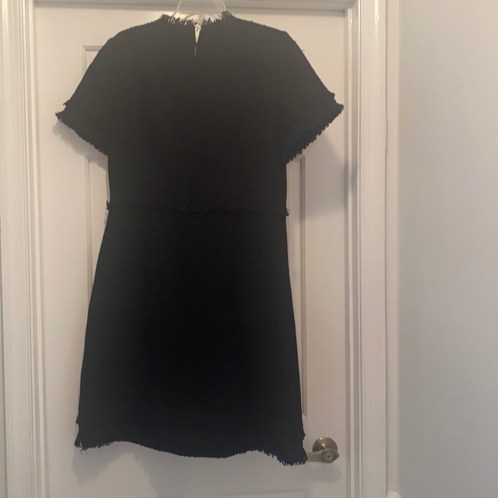 Kate Spade black fringed dress
